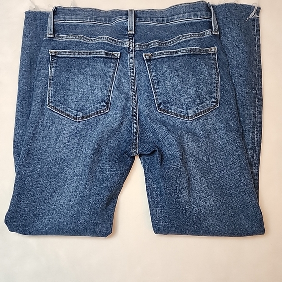 J CREW Women's 9" MID-Rise Skinny Button-Fly Jeans - Dark Wash - Sz 27 - Picture 2 of 9